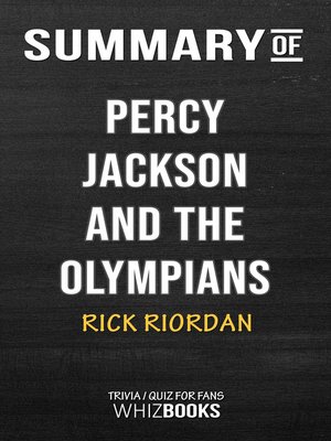 cover image of Summary of Percy Jackson and the Olympians by Rick Riordan / Conversation Starters